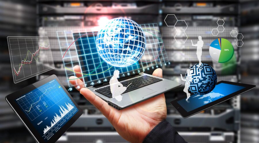 Digitalisation de l'environnement de travail avec des solutions informatiques