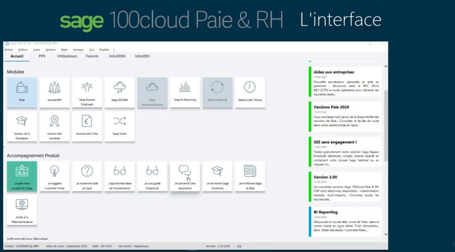 Sage 100 Paie & RH thales informatique Les logiciels Sage